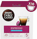Nescafe Capsule Espresso Dolce Gusto Espresso Decafeinizat Compatibile cu Mașină Dolce Gusto 16 bucăți