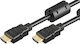 Goobay HDMI 2.0 Premium High Speed 4K 60Hz HDR Cable HDMI male - HDMI male 10m Μαύρο