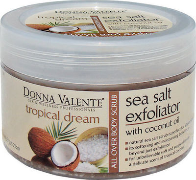 Donna Valente Sea Salt Scrub pentru corp Tropical Coconut 250ml