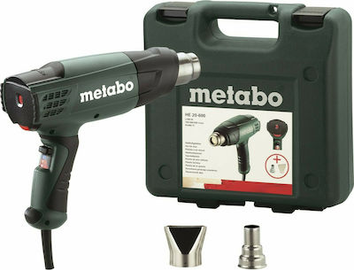 Metabo HE 20-600 Πιστόλι Θερμού Αέρα 2000W με Ρύθμιση Θερμοκρασίας εως και 600°C