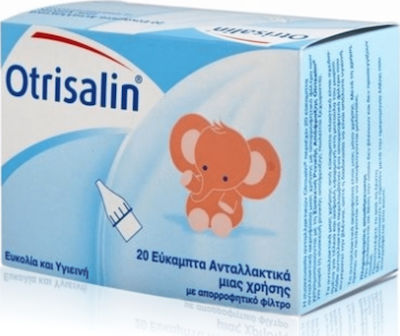 Otrisalin Soft Nasal Aspirator Refills Rezerve pentru Aspirator Nazal pentru Sugari și Copii 20buc