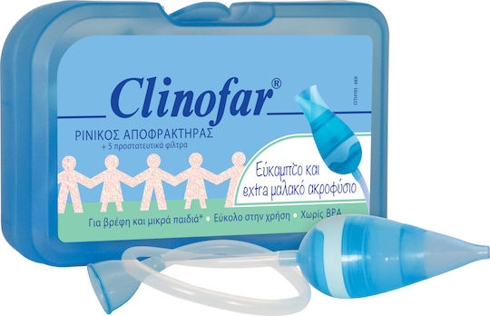 Clinofar Extra Soft με 5 Προστατευτικά Φίλτρα Ρινικός Αποφρακτήρας για Βρέφη και Παιδιά
