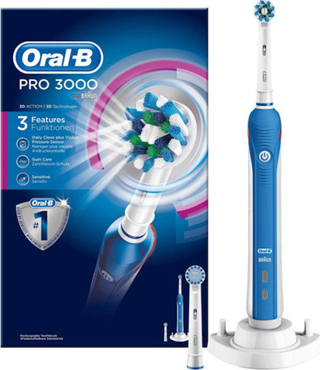 Oral-B Pro 3000 Electric Toothbrush with Timer and Pressure Sensor