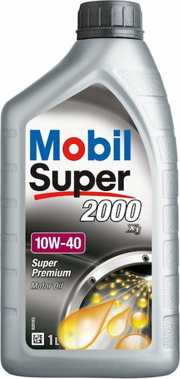 Mobil Super 2000 X1 Полусинтетичен Масло за Автомобили 10W-40 1лт