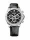 Boss Ikon Men's Watch 44mm Chronograph Battery with Black Leather Strap