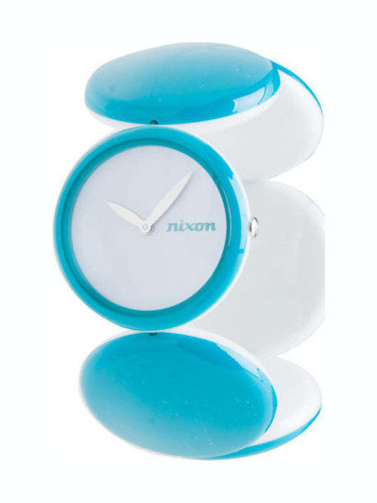Nixon Women's Watch with Turquoise Rubber Strap