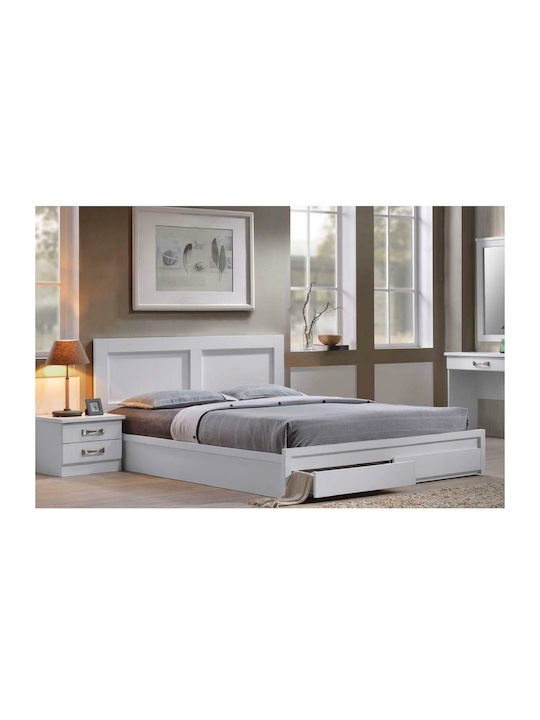 Life Bett Doppelbett Holz Weiß Für Matratze 160x200cm