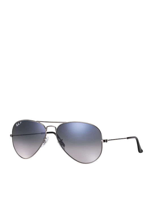 Ray Ban Aviator Unisex Γυαλιά Ηλίου με Ασημί Με...