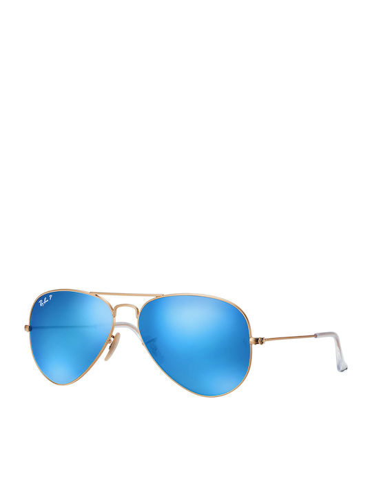 Ray Ban Aviator Унисекс Слънчеви Очила с Златен...
