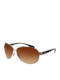 Ray Ban Men's Sunglasses with Silver Metal Frame and Brown Gradient Lens RB3386 004/13