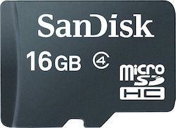 Sandisk microSDHC 16GB Clasa 4 Viteză implicită