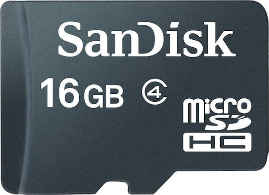 Sandisk microSDHC 16ГБ Клас 4 Скорост по подразбиране