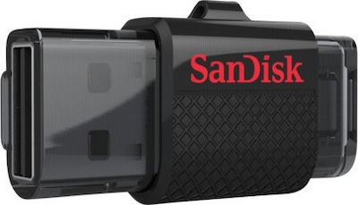 Sandisk Ultra Dual 16GB USB 3.0 Stick mit Verbindung USB-A & Micro-USB-B Schwarz