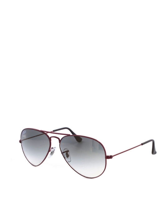 Ray Ban Aviator Γυαλιά Ηλίου Ροζ με Μεταλλικό Σκελετό