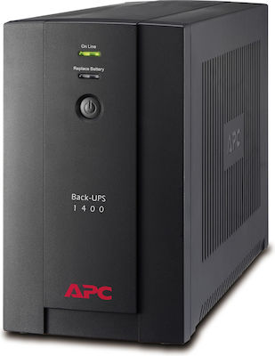 APC BACK-UPS 1400 Line-Interactive 1400VA 700W με 4 Schuko Πρίζες