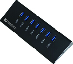 Sandberg USB 3.0 7 Port Hub with USB-A Connection & Charging Port and External Power Supply