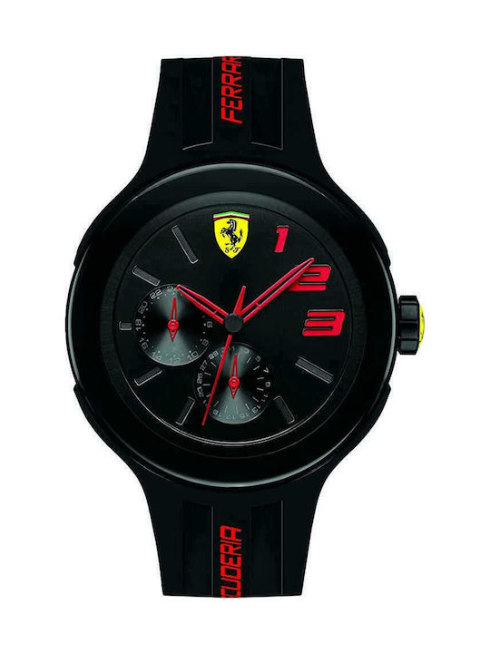 Ferrari Uhr Batterie mit Kautschukarmband Ferrari Uhr Batterie mit Kautschukarmband