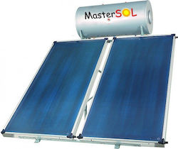 MasterSOL Eco Ηλιακός Θερμοσίφωνας 200 λίτρων Glass Διπλής Ενέργειας με 3τ.μ. Συλλέκτη