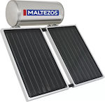Maltezos MALT SAC Ηλιακός Θερμοσίφωνας 200 λίτρων Inox Διπλής Ενέργειας με 2.7τ.μ. Συλλέκτη