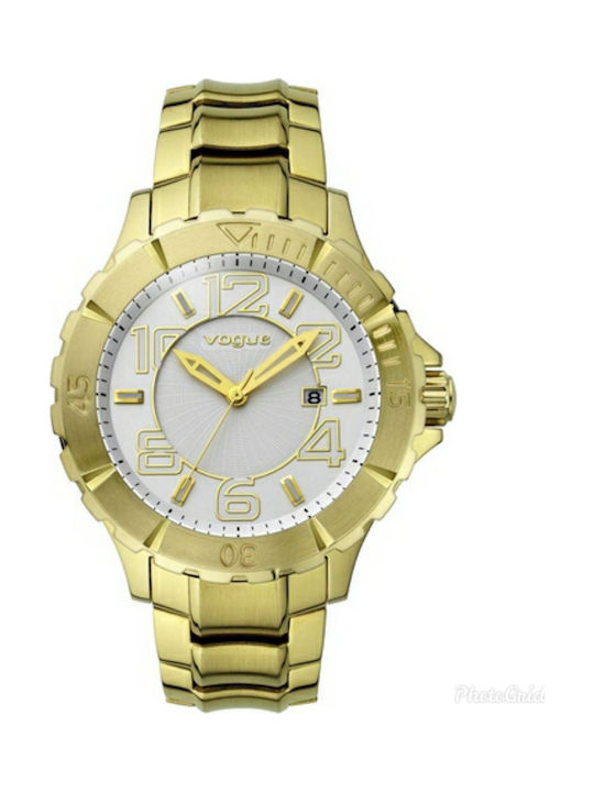 Vogue Watch with Gold Metal Bracelet