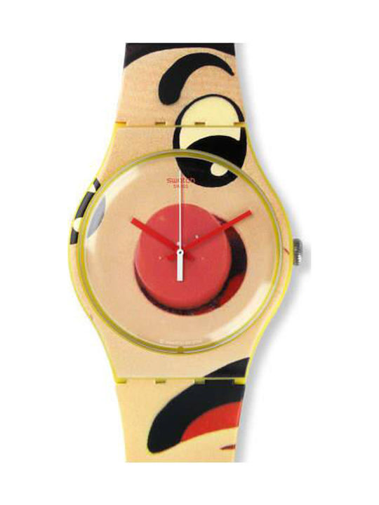Swatch Uhr mit Kautschukarmband