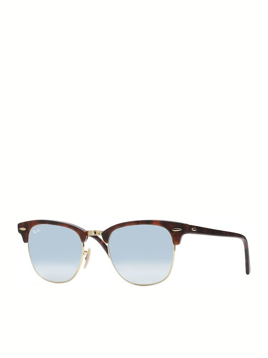 Ray Ban Clubmaster Unisex Sunglasses with Brown...