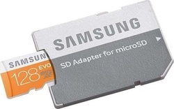 Samsung microSDXC 128GB Class 10 U1 UHS-I with Adapter