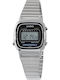 Casio Digital Women's Watch with Silver Metal Bracelet