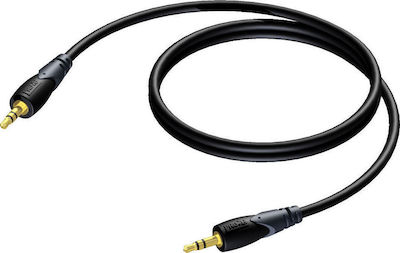 Procab 3.5mm male - 3.5mm male Cable Black 1.5m (CLA716/1.5)