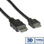 Roline HDMI 1.3 Cablu HDMI de sex masculin - mini HDMI de sex masculin 2m Negru