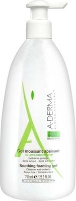 A-Derma Les Indispensables Soothing Foaming Gel Gel for the Face 750ml