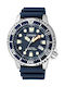 Citizen Promaster Men's Watch 44mm Eco - Drive with Blue Rubber Strap