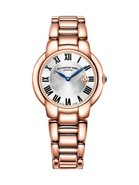Raymond Weil Γυναικείο Ρολόι Μπαταρίας με Ροζ Χρυσό Μεταλλικό Μπρασελέ