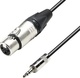 Adam Hall Cablu XLR de sex feminin - 3,5 mm male Negru 1.5m K5MYF0150