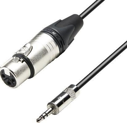 Adam Hall Cablu XLR de sex feminin - 3,5 mm male Negru 1.5m K5MYF0150