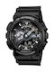 Casio G-Shock Herrenuhr 55mm Chronograph Batterie mit Schwarz Kautschukarmband