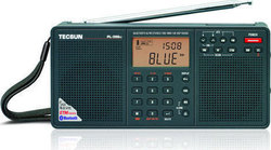 Tecsun PL398BT Φορητό Επαναφορτιζόμενο Μαύρο