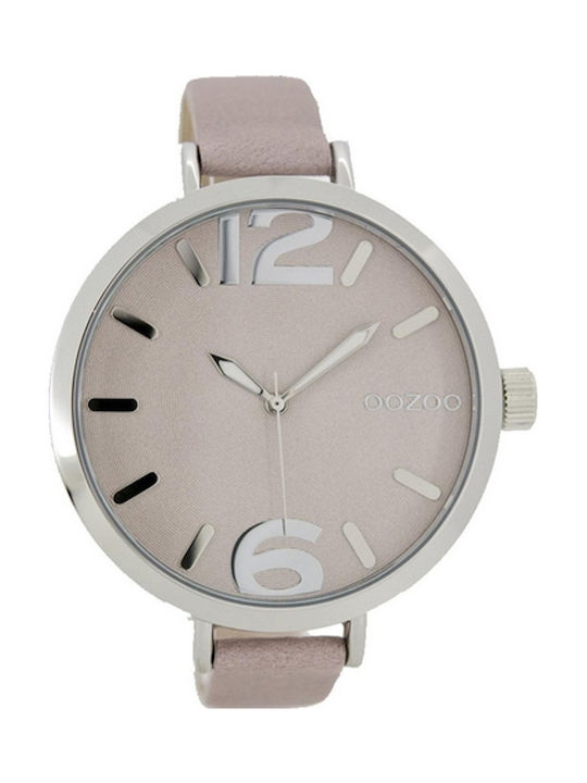 Oozoo Watch with Pink Leather Strap C7148