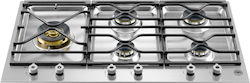 Bertazzoni Gas Silver PM36 5 S0X