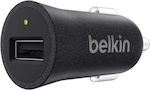 Belkin Φορτιστής Αυτοκινήτου Μαύρος Συνολικής Έντασης 2.4A με μία Θύρα USB