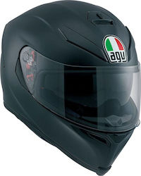 AGV K-5 Solid Black Matt Κράνος Μηχανής Full Face 1390gr με Sunvisor