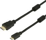 Powertech HDMI 1.4 Cable HDMI male - mini HDMI male 5m Μαύρο