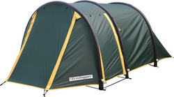 Grasshoppers Air 200 Cort Camping Tunel Kaki cu Dublu Strat 3 Sezoane pentru 2 Persoane 200x160x120cm