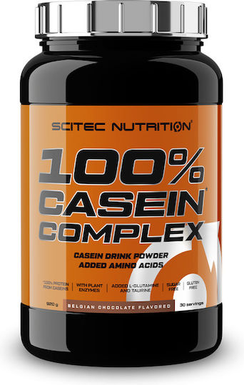 Scitec Nutrition 100% Casein Complex Gluten Free with Flavor Belgian Chocolate 920gr