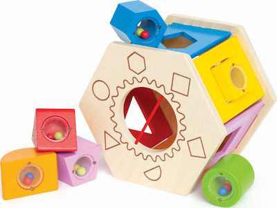 Hape Shape Sorting Toy Μάθε & Ταξινόμησε made of Wood for 12++ Months