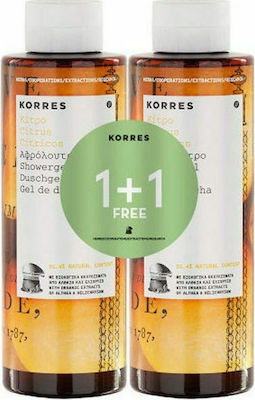 Korres Citrus Пяна за вана в гел форма (2x250мл) 500мл