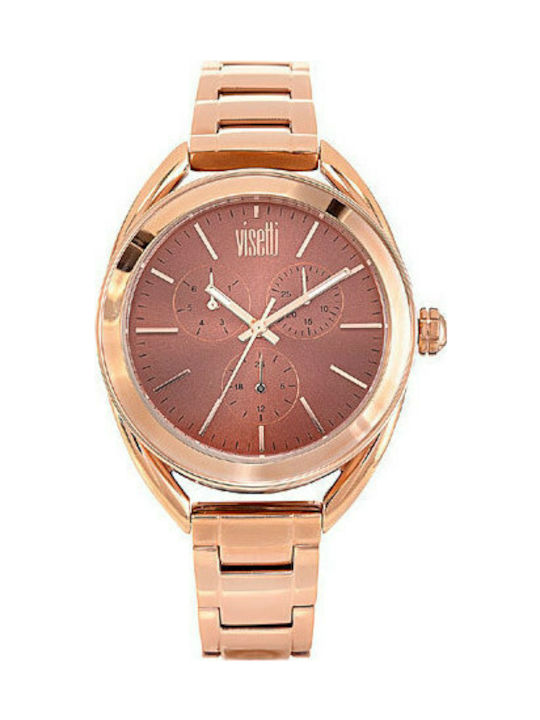 Visetti Uhr mit Rose Gold Metallarmband