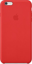 Apple Leather Case Задна корица Силикон Червен ...
