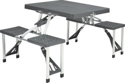 Easy Camp Aluminum Foldable Picnic Table Black