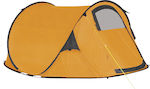 Campus Belize Automatic Summer Camping Tent Pop Up Orange for 3 People 180x235x100cm